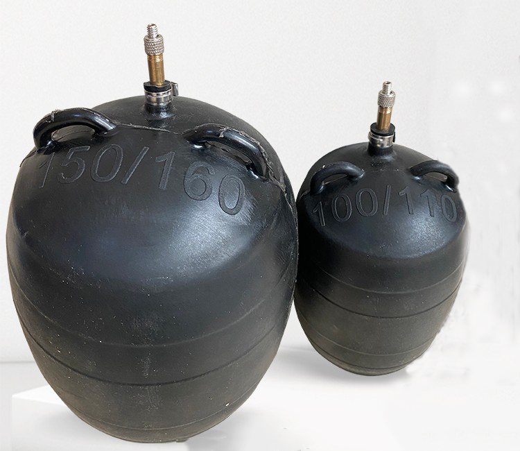 闭水气囊闭气水堵带拉手封堵小气囊全胶气囊打气筒充气图2